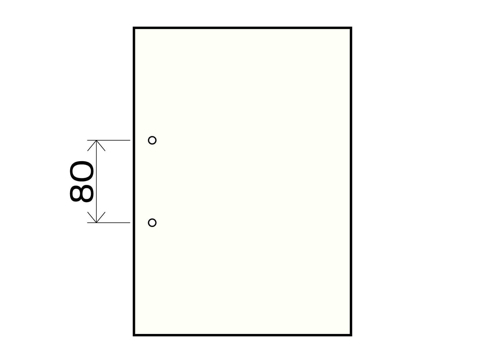 Клеевые блокноты на 100 листов с двумя отверстиями