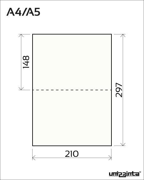Double-sided perforated flyer A4/A5